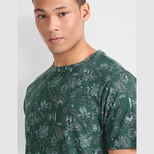 เสื้อยืดถัก2025สำหรับผู้ชายเสื้อคอกลมผ้าคอตตอน100% ลำลองเสื้อยืดพิมพ์ลายปากีสถานดีไซน์ใหม่ - Product Image 3