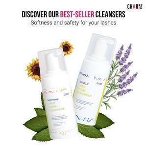 CharmLash-Champú nutritivo calmante concentrado para pestañas, 50ml, 100ml, resistente al agua, OEM, ODM, Etiqueta Privada, champú para pestañas - Product Image 3