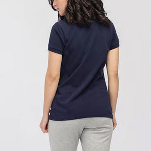 Wholesale Custom Logo High Quality Women's Polo Shirt Breathable Cotton Pique Ladies Short Sleeve Polo Tee Slim Fit Casual Wear - Product Image 6