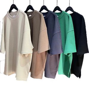 2025 alta calidad del fabricante 100% algodón cuello redondo Camiseta de gran tamaño para hombre manga corta en blanco para serigrafía Logo - Product Image 1