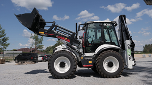 รถตักล้อยาง HMK 102B ขับเคลื่อน 4 ล้อ เครื่องยนต์ดีเซล พร้อมบุ้งกี๋ขนาด 1.4 เมตร แขนขุด กำลัง 75 กิโลวัตต์ แรงบิดสูง สีดำ - Product Image 4