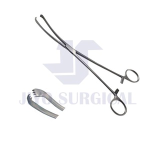 คีม Teale Vulsellum ทำจากเหล็กกล้าไร้สนิม เครื่องมือผ่าตัดทางนรีเวชสำหรับจับปากมดลูก อุปกรณ์สำหรับสูตินรีเวช - Product Image 2