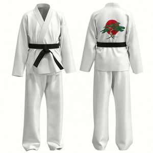 Uniforme de karaté et d'arts martiaux personnalisable de haute qualité 100% polyester avec design respirant et léger, logo personnalisé, service OEM - Product Image 1