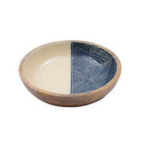 Bol de service en bois décoratif de table à manger d'emballage de qualité supérieure avec le bol en bois d'acacia de conception classique colorée multiple - Product Image 4