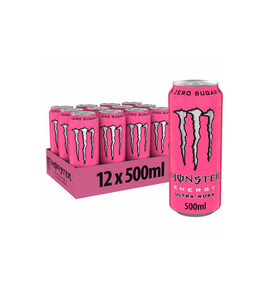 Monsterr Energy Ultra Rosa 12x500ml Cans Refreshing Pink Berry Drink 160mg Caffeine With B Vitamins And Taurine Wholesale - Product Image 6