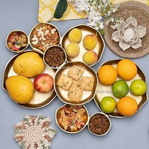 Plat en aluminium argenté 10 bols pour la maison et les hôtels Vaisselle Bol de service à biscuits aux fruits secs à compartiments multiples - Product Image 5