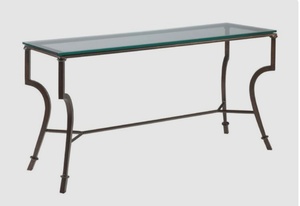 New Look Home Espejo superior decorativo Muebles de sala de estar Mesa de consola Mesa moderna Consola sólida Mesa central lateral Metal - Product Image 2