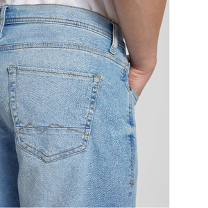 Pantalones cortos de playa de mezclilla de verano para hombre, superventas de 2025, estilo informal transpirable con pantalones cortos de patrón sólido en diferentes colores - Product Image 3