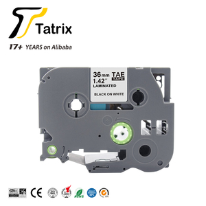 Tatrix TZ261 TZe261 <span class=keywords><strong>TZ</strong></span>-<span class=keywords><strong>261</strong></span> TZe-<span class=keywords><strong>261</strong></span> 36mm Schwarz auf Weiß Kompatibles Laminiertes Etikettenband für Brother P-Touch PT-9800PCN - Product Image 2