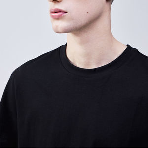 Camiseta de Jersey de algodón 100% de calidad superior, camisas de hombre de gran tamaño con cuello redondo, camiseta de manga corta con bordado de logotipo personalizado, ropa de calle - Product Image 2