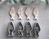 Lot de 9 tampons en argile botanique, moules à texture métallique pour la fabrication de boucles d'oreilles et de pendentifs, fournitures d'artisanat DIY pour la résine et la poterie