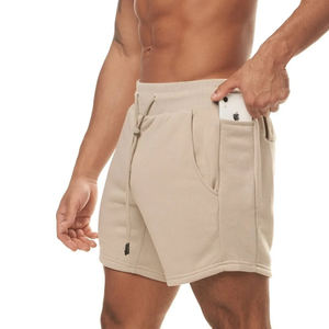 OEM Wholesale Unisex Heavyweight Summer Cotton Mobile Pocket Sweat <b>Shorts</b> Quick Dry Custom Logo High Street Style <b>Men's</b> <b>Shorts</b> - Product Image 5