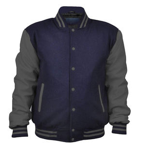 Veste universitaire élégante pour hommes, blouson décontracté et confortable, vêtements d'extérieur pour jeunes urbains, veste d'hiver de style baseball rétro - Product Image 2
