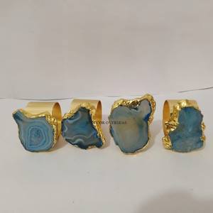 Anneaux de serviette uniques et élégants, de haute qualité, plaqués or, en métal de qualité supérieure, aspect attrayant, luxe, vente chaude - Product Image 5