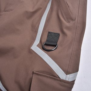 2025 nuevo pantalón de esquí para la nieve OEM MOQ hombres impermeable a prueba de viento transpirable personalizado cintura elástica pantalones 100% poliéster nailon duradero Zipp - Product Image 5