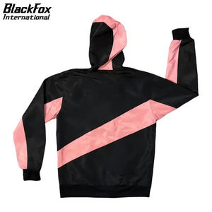 2025 meilleurs hommes décontracté été mode fermeture éclair couleur bloc veste à capuche coupe-vent deux pièces Shorts ensemble survêtement - Product Image 3