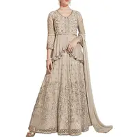 Новинка 2022, женское длинное платье-макси, традиционное пакистанское платье OEM, тяжелый дизайн lehenda