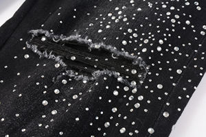 Bajo MOQ Precio al por mayor Mujeres Ripped Distressed Straight-leg Denim Streetwear Patrón sólido Oversize Baggy Cargo Jeans - Product Image 3