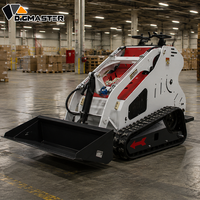 Mini Skid Steer Loader Jenis Stand-on Bermesin Briggs & Stratton Berbahan Bakar Bensin dengan Berbagai Aksesoris untuk Pekerjaan Pertanian dan Kebun