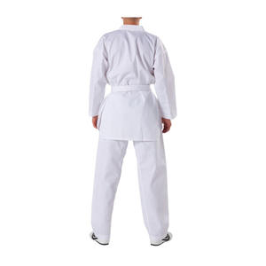 Traje de Taekwondo de 2 piezas de alta calidad unisex, estampado de logotipo personalizado, equipo de rendimiento de entrenamiento de artes marciales ajustable para adultos - Product Image 6