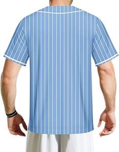 Venta al por mayor de manga corta con la mejor calidad logotipo personalizado béisbol Jersey Hombre Ropa Deportiva OEM diseño personalizado béisbol Jersey - Product Image 6