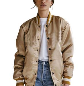 Chaquetas Varsity de Satén Personalizadas de Alta Calidad, Chaqueta de Estilo Urbano, Chaqueta Varsity de Invierno de Talla Grande con Logotipo a Bajo Precio - Product Image 3