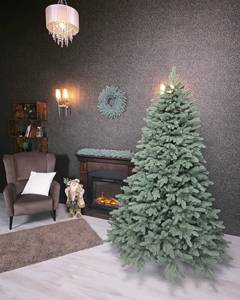 Sapin de Noël artificiel floqué de haute qualité avec lumières LED, fonctionnant sur piles, personnalisable, réutilisable, décoration intérieure pour les fêtes - Product Image 4