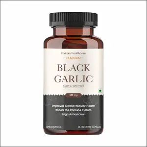 Capsules d'extrait d'ail noir de 500mg du fournisseur direct d'usine OEM/ODM suppléments de soins de santé de marque privée pour adultes - Product Image 1
