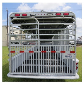 Remorque industrielle pour l'élevage et le transport d'animaux de ferme (bovins, chevaux, moutons) avec système hydraulique fiable - Product Image 2