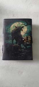 Journaux en cuir gaufré arbre de vie sur mesure avec fermeture à sangle faite avec de vieilles pages de papier fait main antique agate - Product Image 3