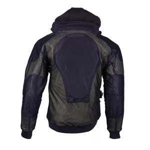 Sweat à capuche de moto premium en polaire blindé coupe-vent à séchage rapide avec armure de protection intégrée pour le cyclisme d'hiver, la course et les activités de plein air - Product Image 5