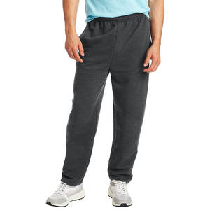 Pantalons d'hiver pour le sport et le fitness décontracté, doux et chauds, pantalons de survêtement en polaire pour hommes, bas ouverts, confortables - Product Image 1
