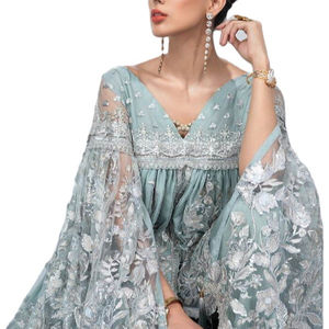 Trajes DE BODA 2025 Vestidos paquistaníes de diseñadores paquistaníes Colección de gasa Trajes de 3 piezas Vestido de fiesta más vendido - Product Image 2