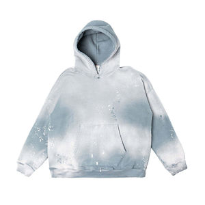 Sweat-shirt délavé à l'acide, best-seller en gros, couleur noire personnalisée, sweat-shirt délavé à l'acide uni pour homme, nouveau style streetwear, sweat-shirt délavé à l'acide pour homme - Product Image 1