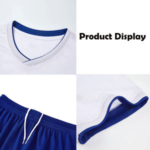 Conjunto de Camiseta y Pantalones Cortos de Fútbol Personalizados, Secado Rápido, Transpirable, Uniforme de Equipo de Poliéster, Entrenamiento de Fútbol, Partido, OEM, ODM, Pedidos al por Mayor - Product Image 2