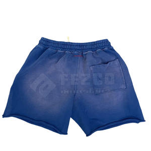 Los mejores pantalones cortos ligeros hechos a medida con lavado ácido, patrón sólido informal, MOQ bajo, venta en línea, pantalones cortos con lavado ácido de tela - Product Image 2