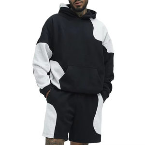Custom Design Contrast Color Heavyweight Hoodies Sweatshirts Streetwear Oversized Hoodies embroidery Clothing Manufacturer - Product Image 5