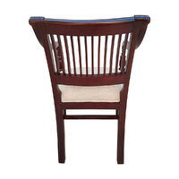 Sillón de Madera Tradicional Antiguo con Asiento Tapizado para Muebles de Hogar, Sala de Estar, Comedor, Dormitorio, Bar - Product Image 2