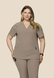 Conjuntos de uniformes médicos de enfermera para mujer, uniformes elásticos de LICRA de alta calidad, uniformes personalizados para enfermeras - Product Image 3