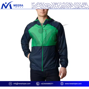 Men's Winter Hooded <b>Quilted</b> Stand Collar Windbreaker Jacket Custom Logo Breathable Waterproof Eco-Friendly 100% Polyester New - Product Image 2
