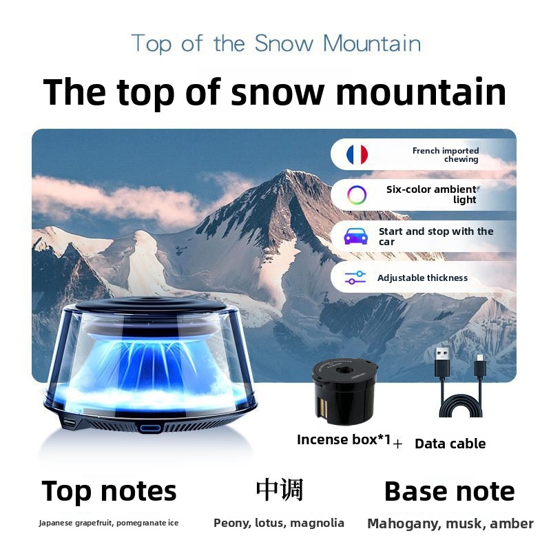 The top of the snow mountain