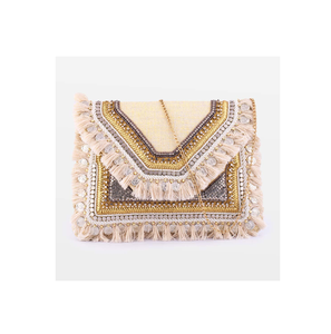 Summer Boho Style Multi Color <b>Beaded</b> <b>Purse</b> Trendy Boho Style Crossbody Handbag at Reasonable Costs - Product Image 2