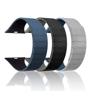 Bracelet magnétique en silicone souple CM pour <span class=keywords><strong>Apple</strong></span> <span class=keywords><strong>Watch</strong></span> Ultra 49 <span class=keywords><strong>45</strong></span> <span class=keywords><strong>mm</strong></span> 41 <span class=keywords><strong>mm</strong></span>, bracelet de remplacement pour iWatch 8 <span class=keywords><strong>7</strong></span> 6 5 4 3 - Product Image 5