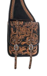 Meilleure vente de sac de selle de cheval en cuir véritable de haute qualité Western Trail Tooling Carving - Product Image 2