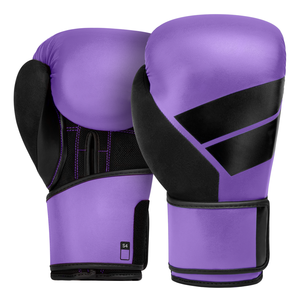 ถุงมือต่อยมวยสำหรับทุกเพศถุงมือต่อยมวยไทย MMA แบบมืออาชีพสีดำสีม่วงสำหรับชนะออกแบบได้ตามต้องการ - Product Image 1