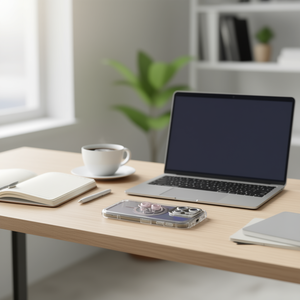 Funda con airbag de doble material DAM Brillant con soporte y lente para IP11 Pro Max - Product Image 2