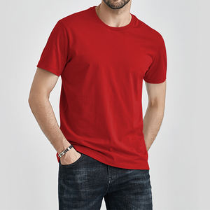 Haute qualité personnalisé votre logo de marque 100% coton t-shirt à col rond blanc hommes t-shirt uni décontracté hommes T-shirts - Product Image 2