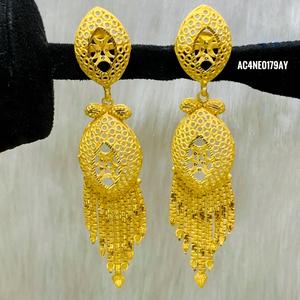 ชุดสร้อยคอเจ้าสาวแต่งงาน ชุบทอง ออกแบบออนไลน์ เครื่องประดับแฟชั่น ทุกประเภท ดีไซน์ใหม่ - Product Image 2