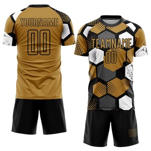 Ensemble d'uniformes d'équipe de football personnalisés de la meilleure qualité Concevez votre propre logo et numéro de maillot de football Service OEM inclus - Product Image 1