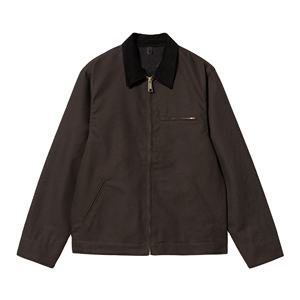 OEM Custom Men's Twill Cotton <b>Worker</b> <b>Jacket</b> with Zipper and Canvas Embroidery Decorated Spring Season Design for Man - Product Image 1